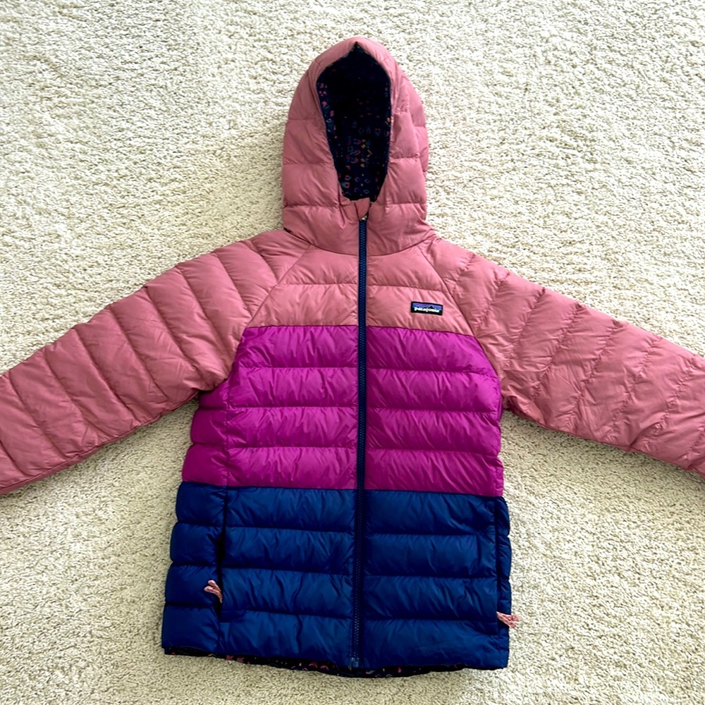 Patagonia down sweater hoodie reversible